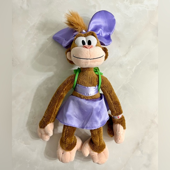 Disney Coco Type 1 Diabetes Monkey Lilly 18” Plush With Backpack And Accessories - Picture 1 of 5